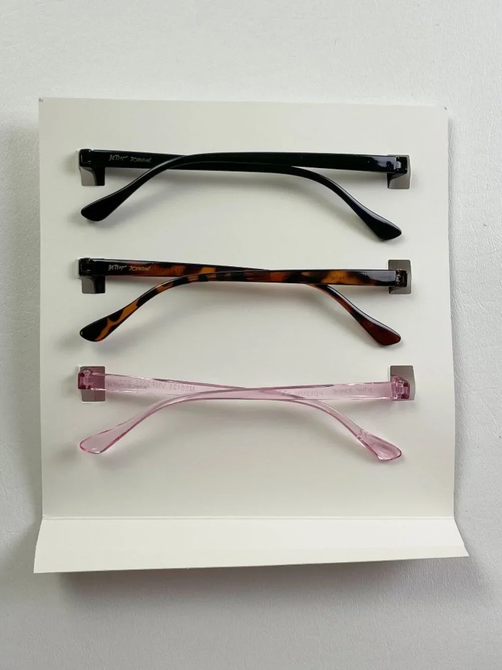 Betsey Johnson 3 Pack Reading Glasses +2.00 Black Tortoise Pink New